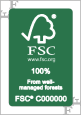 Example of FSC label clear space